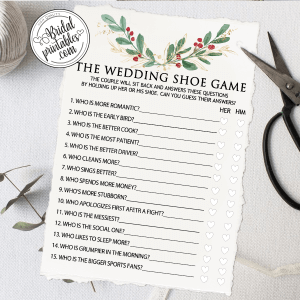 mistletoe winter bridal shower games holiday chirstmas ideas