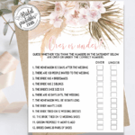 Pampas Grass Boho Bridal Shower games bohemian style ideas