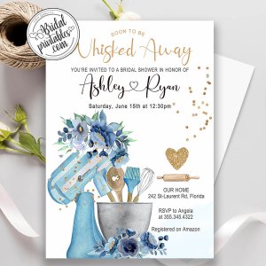 Recipe Bridal Shower Invitation | Stock the Kitchen Invitation, Kitchen Shower, Stock the Kitchen, Cooking Shower, Cooking Bridal