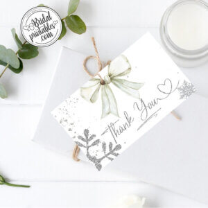 Snowflake Favor Tag