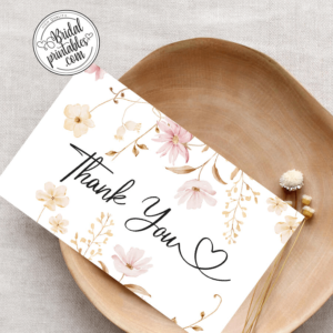 Beige-and-pink Floral-Bridal-Shower-Thank-you