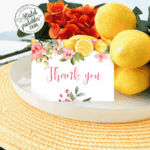 citrus thank you bridal shower tags