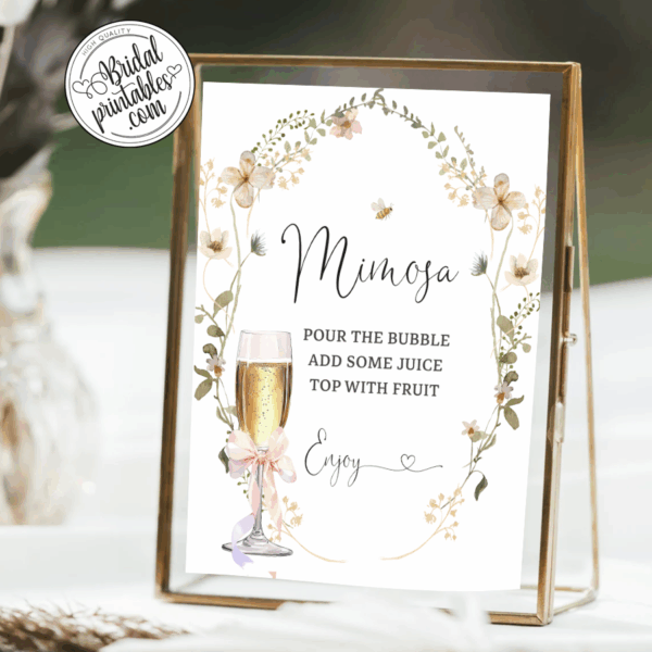 bridal shower wedding sign