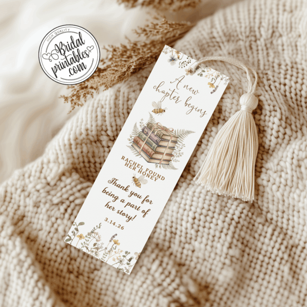 bride to bee new chapter begins book theme bookmark
